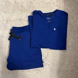 Fabletics Royal Blue Scrub Set